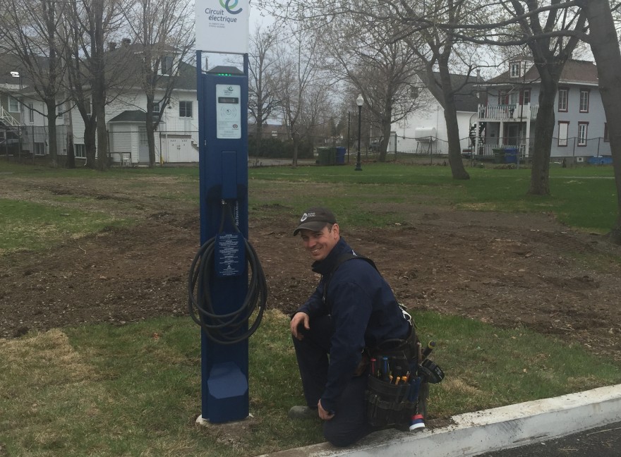 Installation d’une borne électrique –  Montmagny